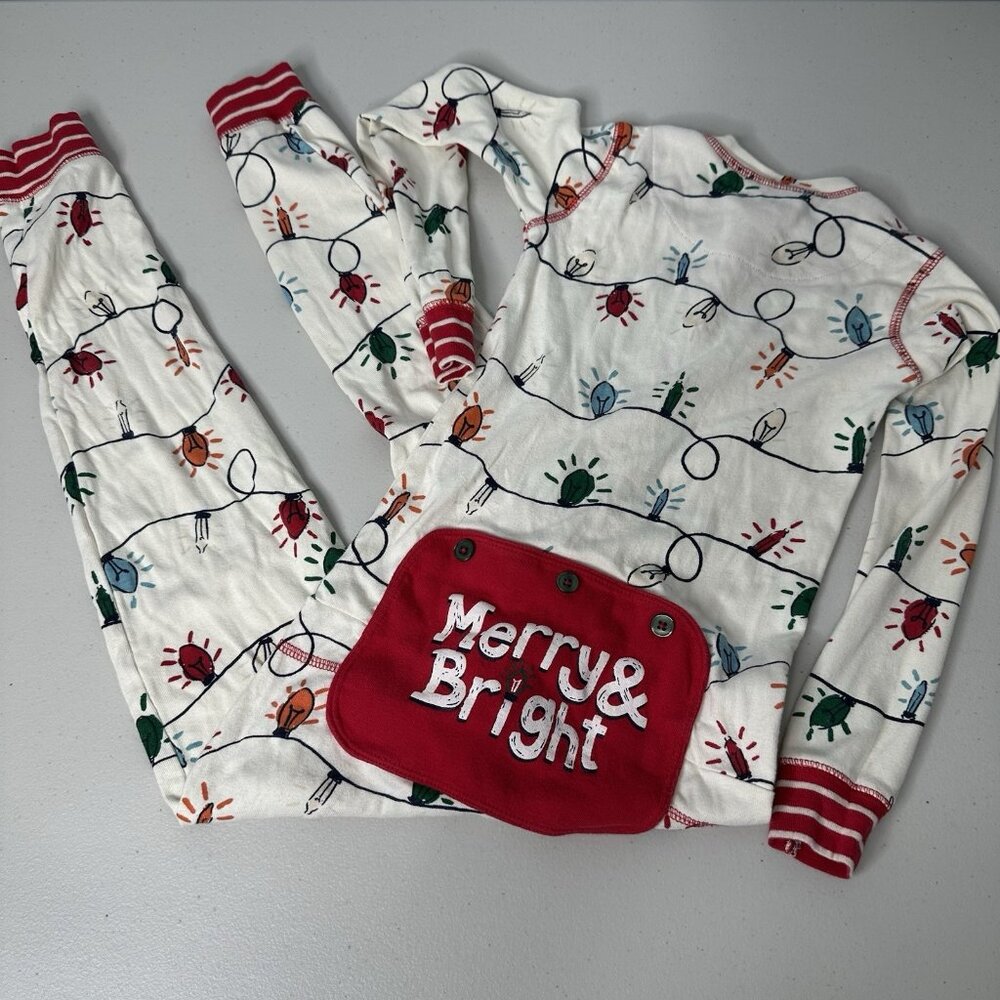 Little Blue House Christmas Pajamas Kids Size 6 Merry and Bright‎ Bum Lights